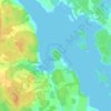 Mapa topográfico Rörvik, altitud, relieve