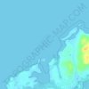 Mapa topográfico Bajo de pesca - Isla Llanta, altitud, relieve