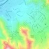 Mapa topográfico Zona Arqueológica Monumental Huaycán de Pariachi, altitud, relieve