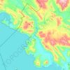 Mapa topográfico Río Huaycho, altitud, relieve