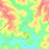 Mapa topográfico Pirayu, altitud, relieve
