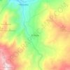 Mapa topográfico El Cocuy, altitud, relieve