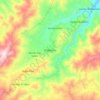 Mapa topográfico Palestina, altitud, relieve
