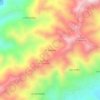Mapa topográfico El Teniente, altitud, relieve