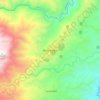 Mapa topográfico Anzoátegui, altitud, relieve
