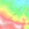 Mapa topográfico El Diamante, altitud, relieve