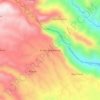 Mapa topográfico El Salto de Bordones, altitud, relieve