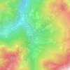Mapa topográfico Arata, mapa de relieve, mapa de altitud