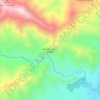 Mapa topográfico Vereda Laguna Andes, altitud, relieve
