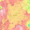 Mapa topográfico Rionegro, altitud, relieve