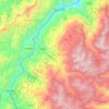Mapa topográfico Tasco, altitud, relieve