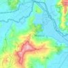 Mapa topográfico Tibasosa, altitud, relieve