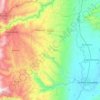 Mapa topográfico Falan, altitud, relieve
