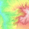 Mapa topográfico Consacá, altitud, relieve