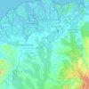 Mapa topográfico La Tola, altitud, relieve