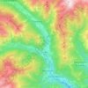 Mapa topográfico Ceres, mapa de relieve, mapa de altitud