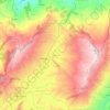 Mapa topográfico Saboyá, altitud, relieve