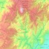 Mapa topográfico Páez, altitud, relieve