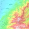 Mapa topográfico Urumita, altitud, relieve