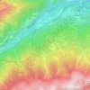 Mapa topográfico Chiomonte, mapa de relieve, mapa de altitud