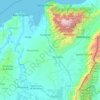 Mapa topográfico Magdalena, altitud, relieve