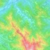 Mapa topográfico Roaschia, mapa de relieve, mapa de altitud