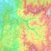 Mapa topográfico Dabeiba, altitud, relieve