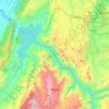 Mapa topográfico Betulia, altitud, relieve