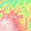 Mapa topográfico Yarumal, altitud, relieve