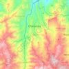 Mapa topográfico Chinácota, altitud, relieve
