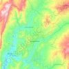 Mapa topográfico Anapoima, altitud, relieve