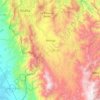 Mapa topográfico Abrego, altitud, relieve