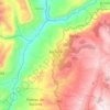 Mapa topográfico El Socorro, altitud, relieve