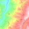 Mapa topográfico Palmas del Socorro, altitud, relieve