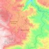 Mapa topográfico Gómez Plata, altitud, relieve