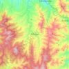 Mapa topográfico Abriaquí, altitud, relieve