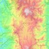 Mapa topográfico Urrao, altitud, relieve