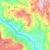 Mapa topográfico Fredonia, altitud, relieve