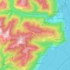 Mapa topográfico Trarego Viggiona, mapa de relieve, mapa de altitud