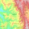 Mapa topográfico Heliconia, altitud, relieve